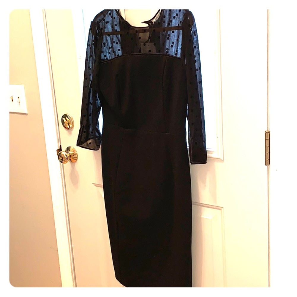 NWT!! Black holiday pencil dress